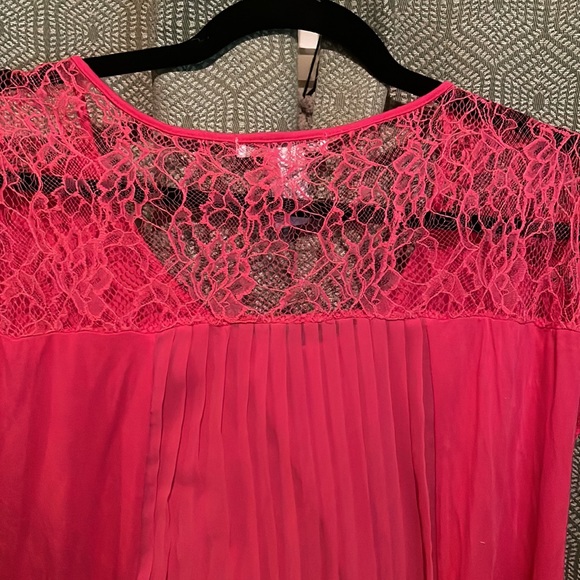 Design History size L Sleeveless Pink Lace Top EUC - Picture 5 of 9